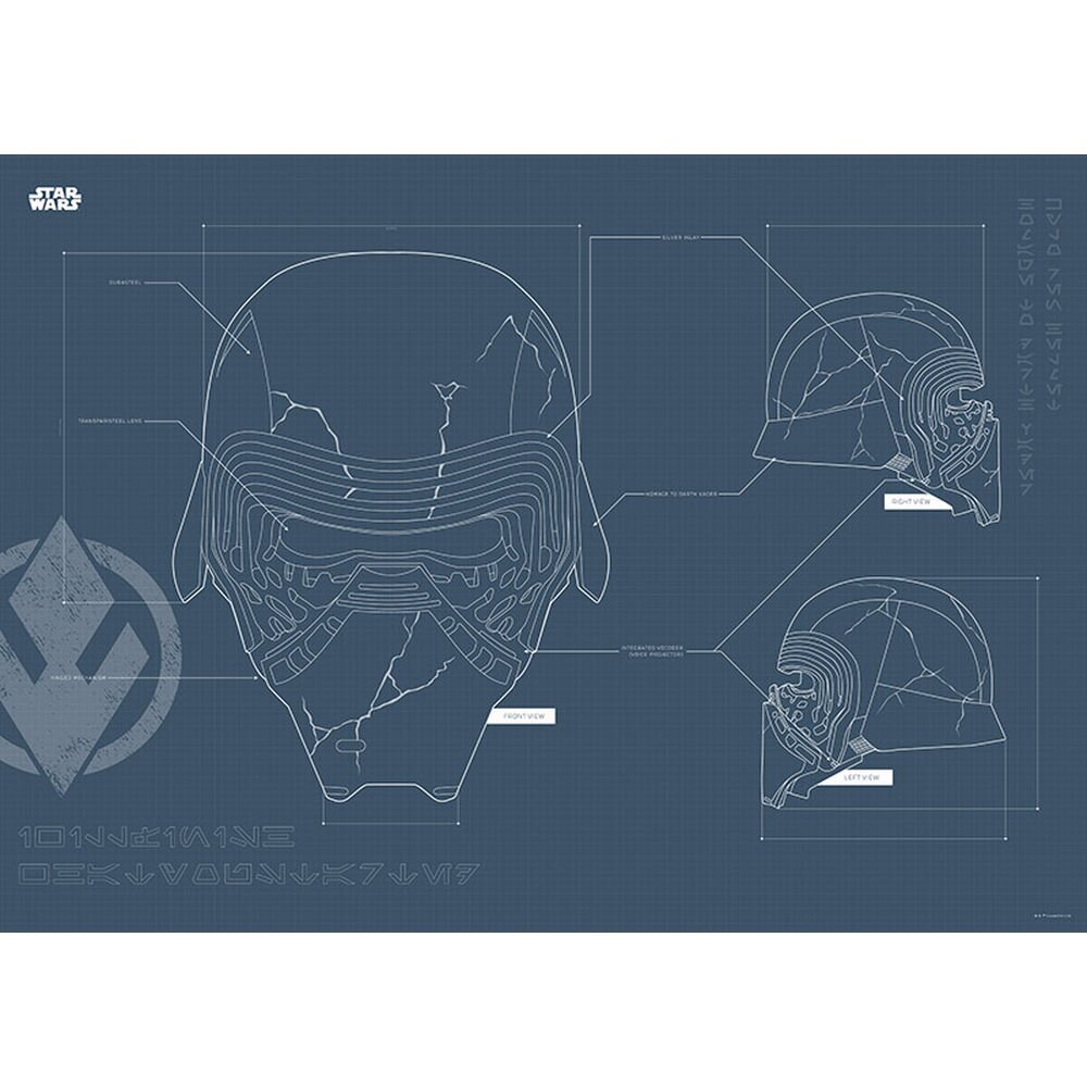 Poster Star Wars Ep9 Kylo Helmet