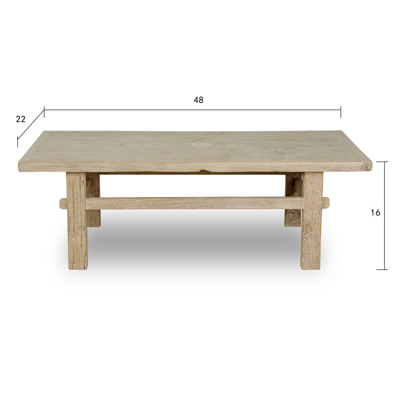 Daniyel Solid Wood Coffee Table