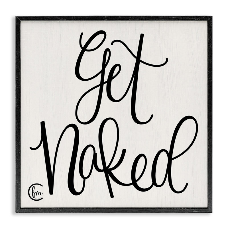 «Get NUE» en noir et blanc «Curly Script Cursive» par Penny Lane, impression d'art textuel, H 12 po x l 12 po