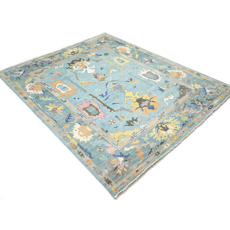 Tapis oriental Oushak Chobi Floral Colorfast 12 x 15
