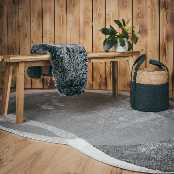 Shape Frisco Uni 160cm X 230cm Area Rug, Grey/Brown/Blue