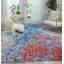 Tapis abstrait rouge / bleu Holmgren-27814296