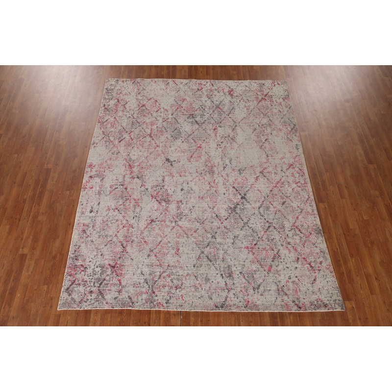 Handmade Abstract Living Room Rug 8x10