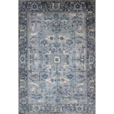 High-Quality Hand-Knotted Grey And Dark Grey Area Rug