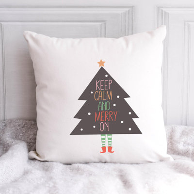 Coussin en polyester ChristmasCuteQuotes-04
