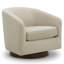 Fauteuil demi-tonneau pivotant Bennett (ensemble de 2)-1037113309