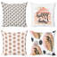 Ensemble de housse de coussin 4 pièces Happy Home Forms Leaves and Spots Creative Art-57388151