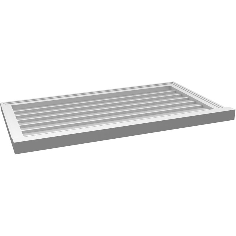 Cadre de seuil Brickmould, brun clair apprêté, H 22 po x l 40 po x P 2 po