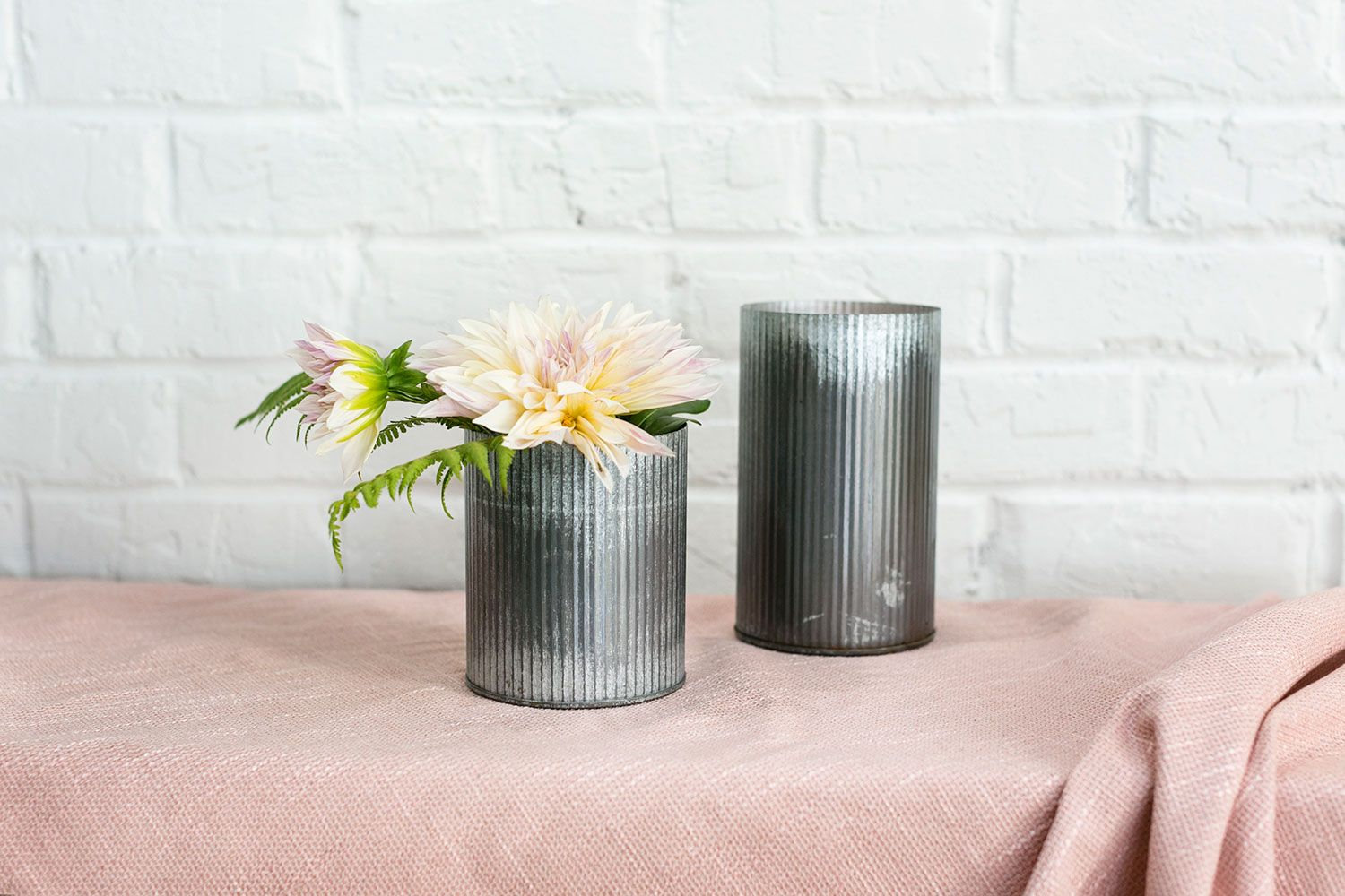 Angelline Handmade Metal Table Vase, 5.5" H x 4.5" W x 4.5" D