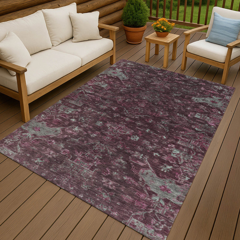 Machine Washable Indoor/Outdoor Chantille ACN2322 Global Rug, Rectangle 2'6" x 3'10"