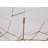 Transitional 63-Light Gold LED Petal Chandelier With Frosted Acrylic Diffusers