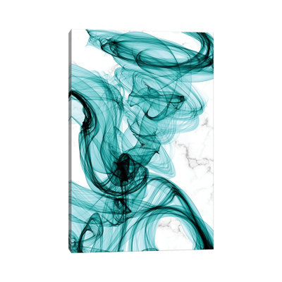 Steelpix Metal Canvas - Teal Ribbons IV by Irena Orlov