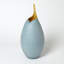 Frosted Vase w/Amber Casing-71272872-71272869