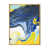 Toile avec cadre flottant or