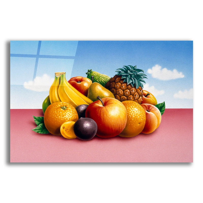 Art mural en verre «Fruit 2» par Harro Maass Latitude Run®, H 16 po x l 24 po x P 0,2 po