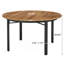 Round Metal Base Dining Table