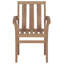 Chaise de patio en teck avec coussins-378355492
