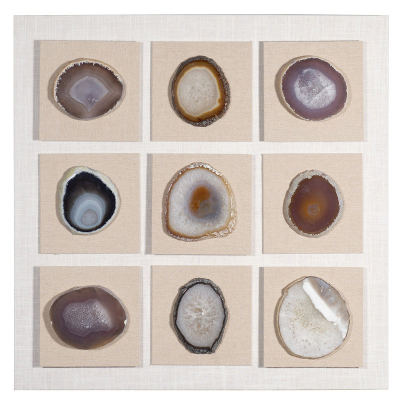 Quartz Stone Art Handmade Glam Landscape & Nature Wall Decor on Crystal