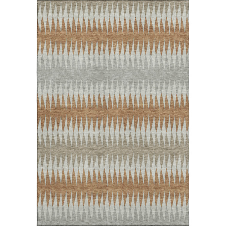 Premium Machine Washable Prisco Paprika Rug