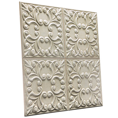 Victorian Tin 17-3/8 in. x 17-3/8 in. Porcelain Wall Tile