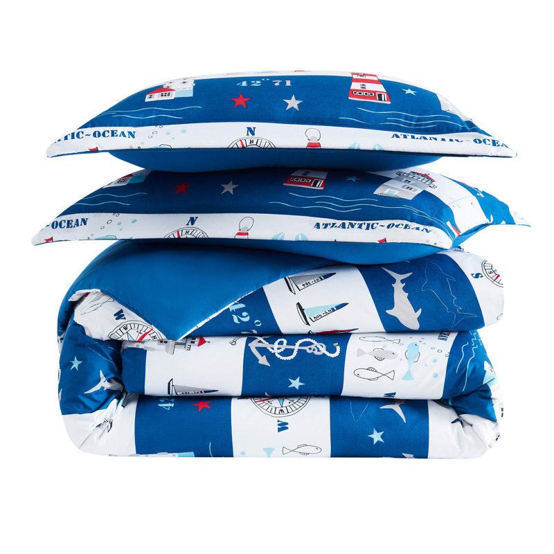 Atlantic oversized duvet cover set, Twin Duvet Cover + 1 Standard Sham