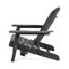 Chaise Adirondack d'extérieur BELLWOOD - Design en bois élégant avec porte-gobelets avec accoudoirs