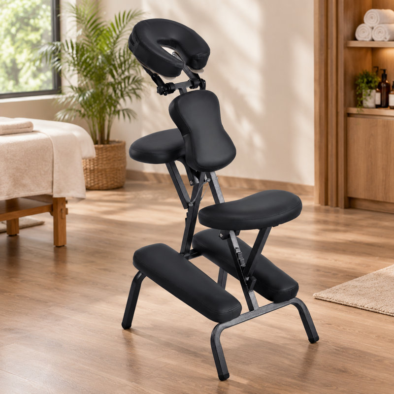 Fauteuil de massage portatif avec appui-tête ajustable et sac de transport