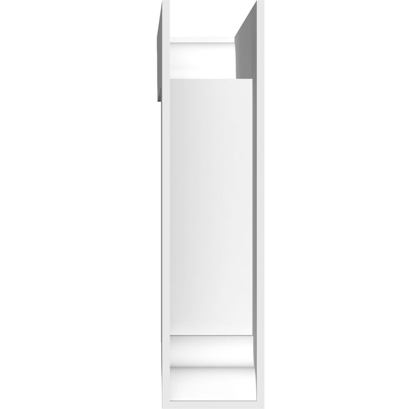 Support standard en PVC de qualité architecturale avec extrémités traditionnelles, H 20 po x l 5 po x P 20 po