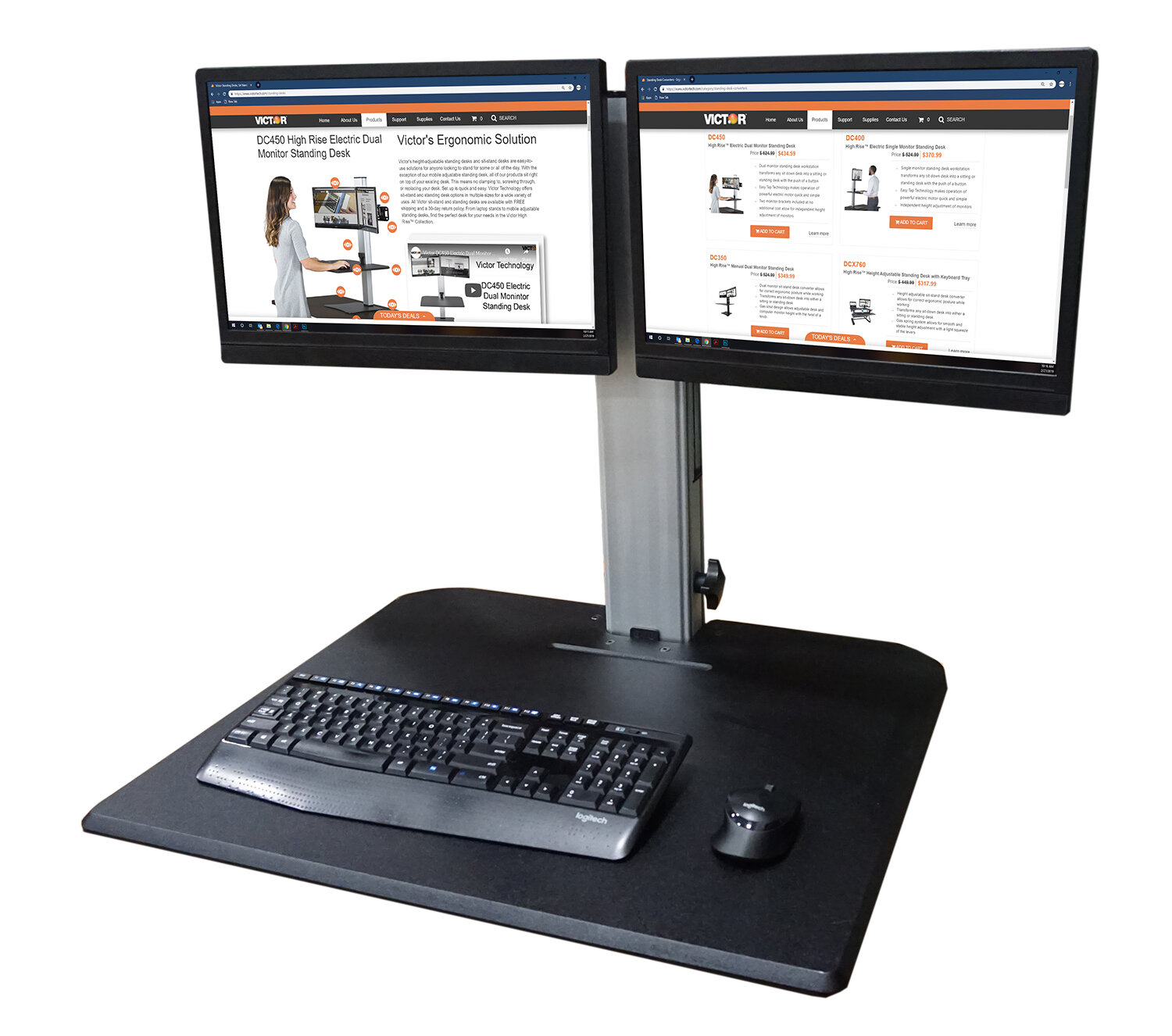 Victor Technology Multi-Screen Desktop Mount | Wayfair