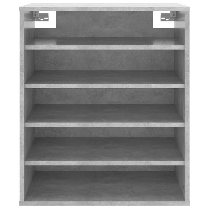 Shoe Cabinet Engineered Wood, Concrete Grey