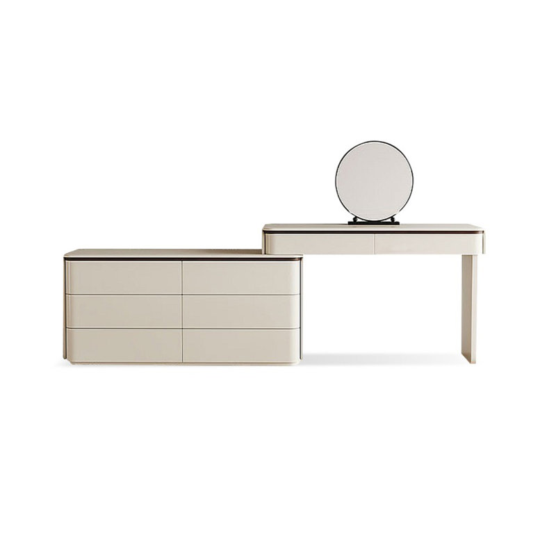 Makeup Vanity with Light mirror,8 drawers