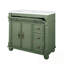 Bathroom Vanity with Sink and Metal Handles-1048449671