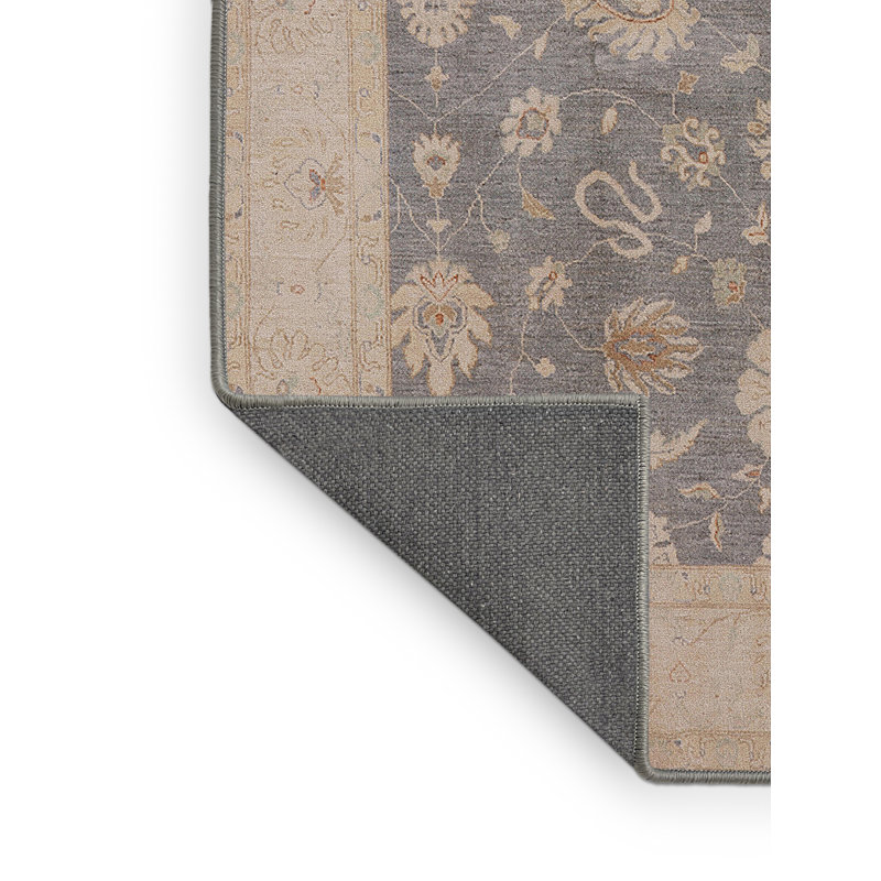 Tapis oriental beige / bleu Manderup, Tapis de couloir 2 pi x 5 pi