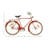 Metal Bike Red Wall Decor with Seat and Handles