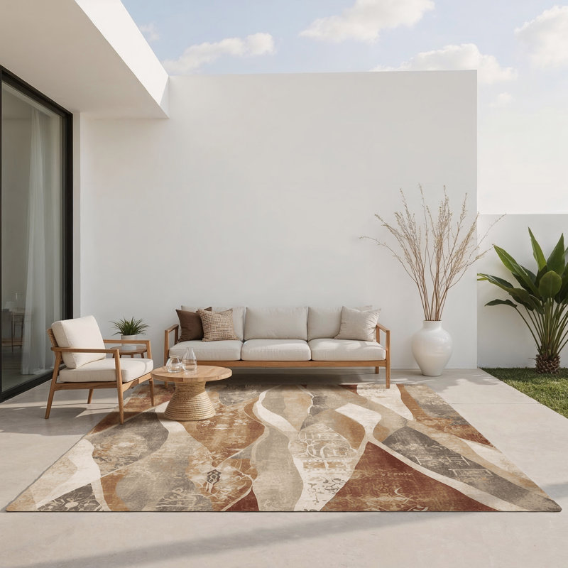 Whispered Horizon Indoor And Outdoor Area Rug, Rectangle 8' x 10'