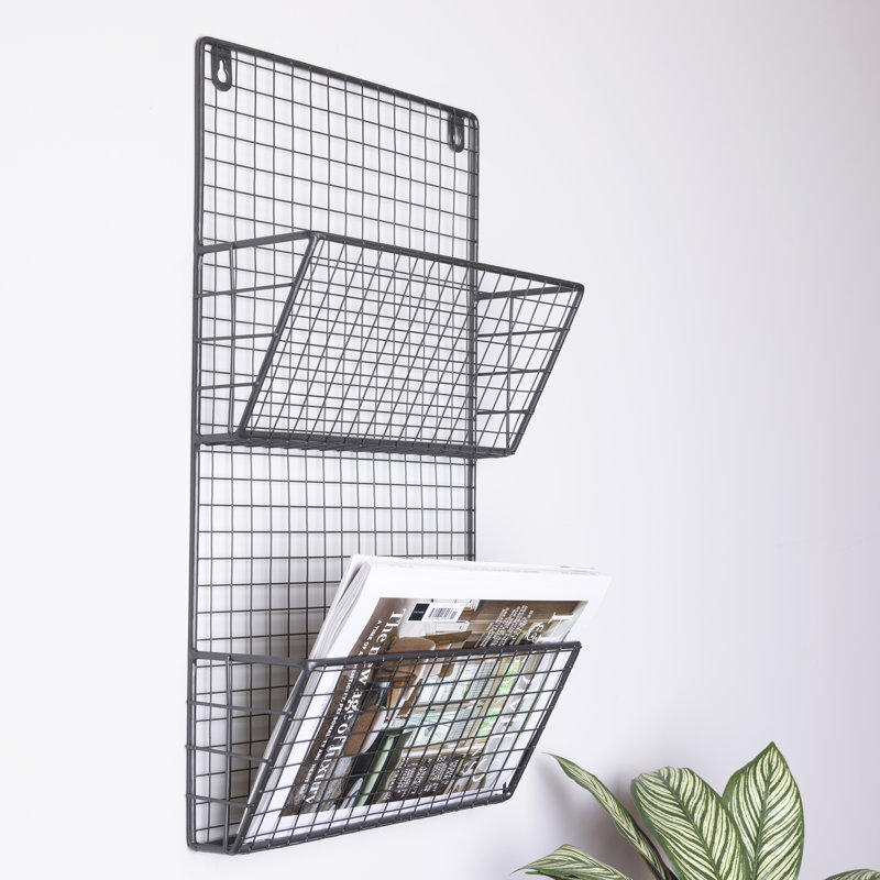 Metal Free Standing Magazine Rack