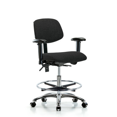 Fauteuil en tissu chromé - FMBCH sans inclinaison