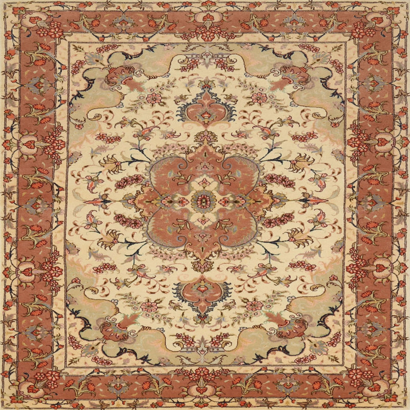 Lakra Performance Oriental Indoor Rug, Round 3'