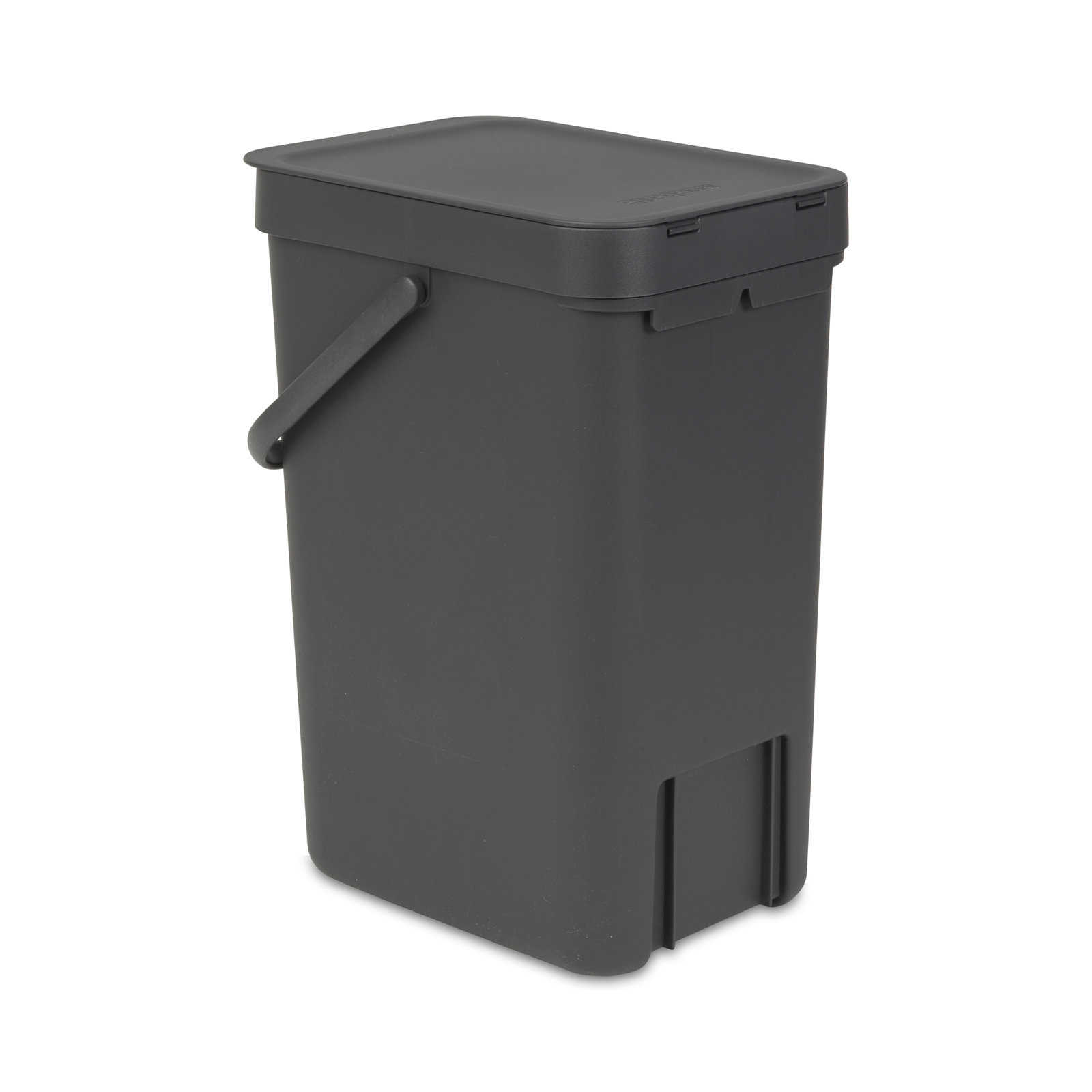 Brabantia Sort & Go Plastic Recycling Bin, 3.2 Gallon, Gray