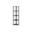 Bookshelf, Bookcase, Etagere, Corner, 4 Tier, 60"H, Office, Bedroom, Black Marble Look Laminate, Black Metal, Contemporary, Modern-885130682