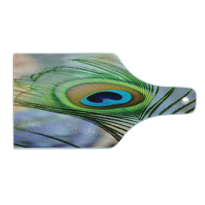 Multicolore Planche à découper en verre trempé Ambesonne