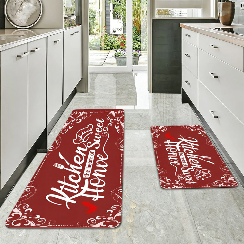 Red Kitchen Sweet Home Quote