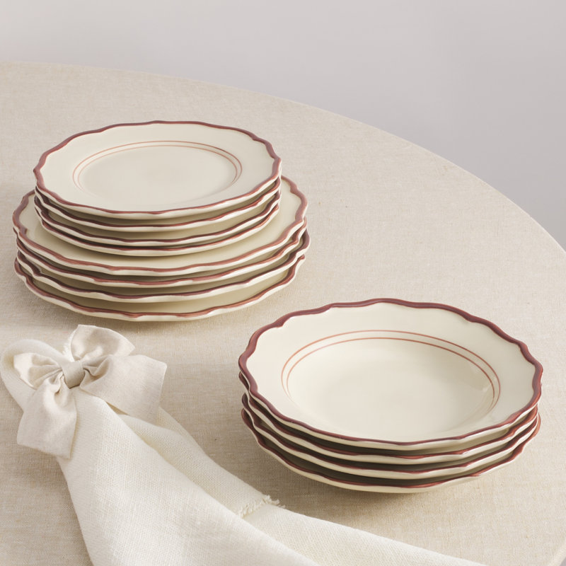 Darlene 12 Piece Set with Pasta Bowl