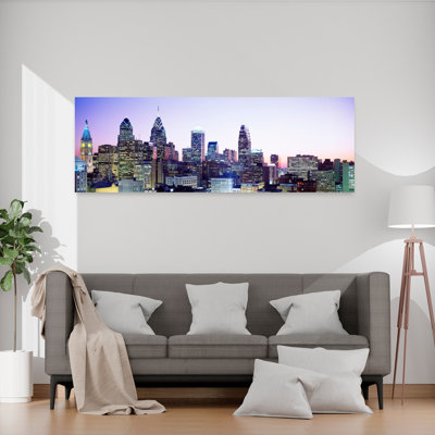 «Philadelphia PA», art abstrait coloré de la ville contemporaine