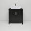 Meuble-lavabo simple 30 po avec lavabo moderne autoportant-348503729