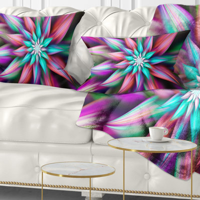 Coussin lombaire floral de fleurs exotiques