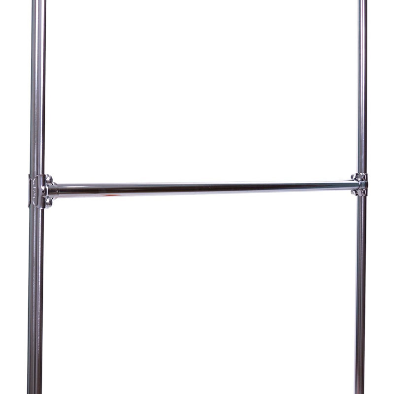 58.25'' Metal Rolling Industrial Pipe Clothing Rack