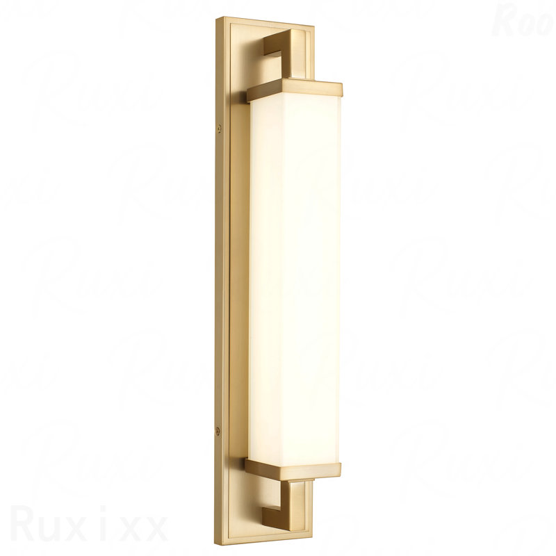 Barre d'éclairage de meuble-lavabo 22 po - Laiton antique, DEL intégrée, pour salle de bain, H 4,5 po x l 22 po x P 4 po