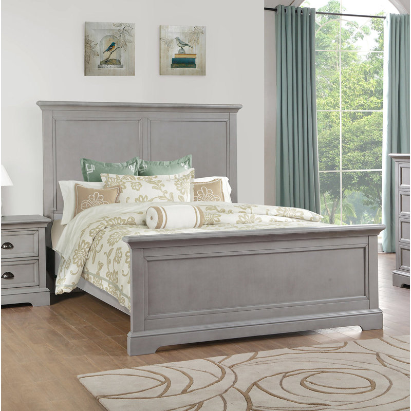 Huey Standard Bed, Gray, King