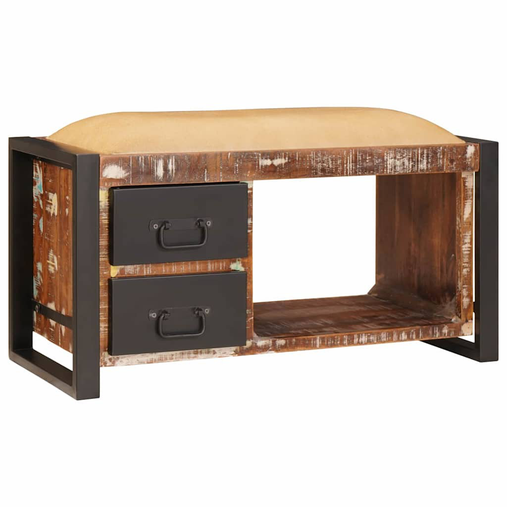 Solid Wood Storage Bench